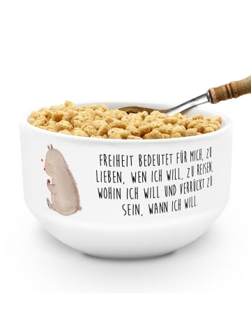 Mr. & Mrs. Panda Müsli Schüssel Bär Marienkäfer mit Spruch in Weiß