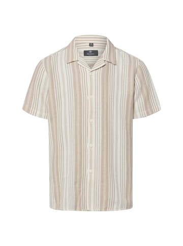 Nils Sundström Hemd in ecru taupe - 0003