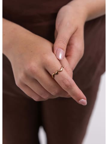 PURELEI Ring Abstrakt Wave Rosegold