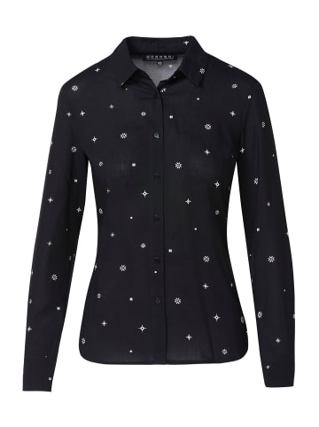 KOROSHI Women's long sleeve printed shirt in SCHWARZ