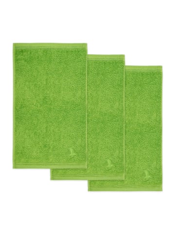 Möve Gästetuch Superwuschel 3er Pack in peridot