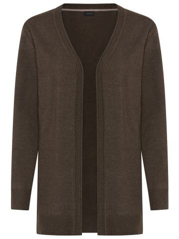 Laura Scott Strickjacke in braun melange