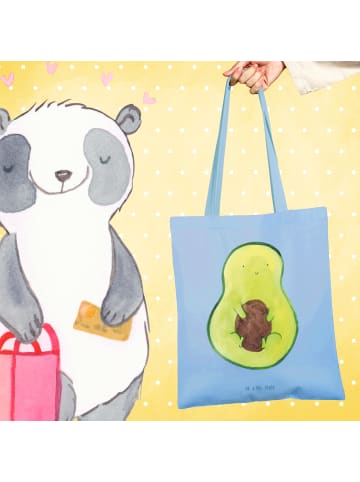 Mr. & Mrs. Panda Uni Tasche Avocado Kern ohne Spruch in Sky Blue
