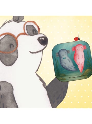 Mr. & Mrs. Panda Untersetzer für Gläser Axolotl Liebe Design ohn... in Weiß