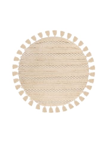 Kayoom Kurzflor Teppich Bohist 325 in natural - quadratisch