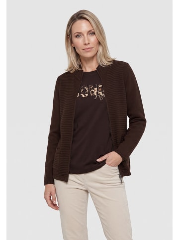 Olsen Strickcardigan in Coffee Bean