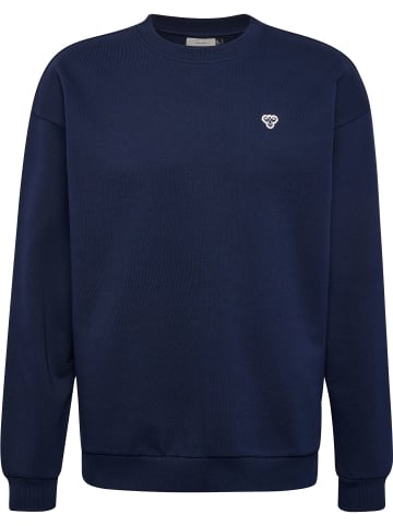 Hummel Sweatshirt mit Rundhalsausschnitt in Blau