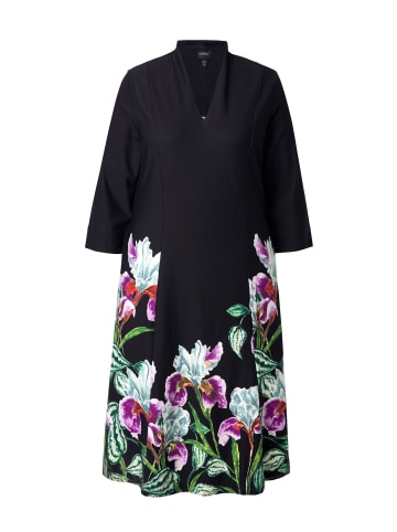 Ulla Popken Midikleid in schwarz