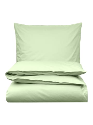 MELA Unisex Perkal Bettwäsche Set BHANU in matcha