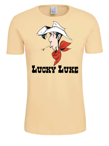 Logoshirt T-Shirt Lucky Luke Portrait in sandgelb