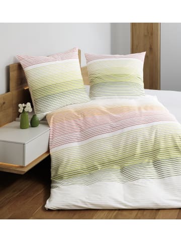 Janine Janine Mako-Satin Baumwoll-Bettwäsche J.D. in multicolor pastell