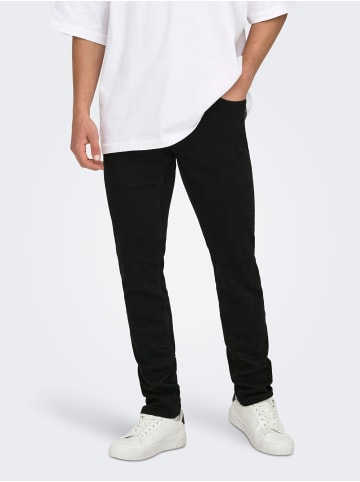 ONLY & SONS Slim Fit Jeans in Black Denim 1