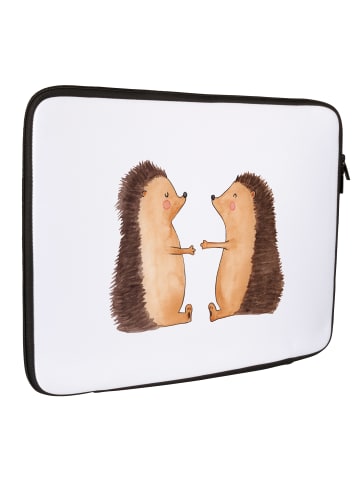 Mr. & Mrs. Panda Notebook Tasche Igel Liebe ohne Spruch in Weiß