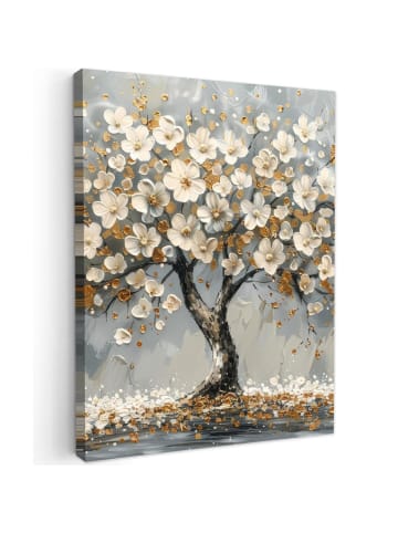 MuchoWow Leinwand bilder Weißer Baum (BxH)