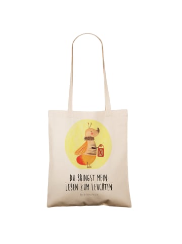 Mr. & Mrs. Panda shopping tasche Glühwürmchen mit Spruch in Creme
