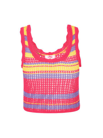 myMo Women Top in pink multicolor