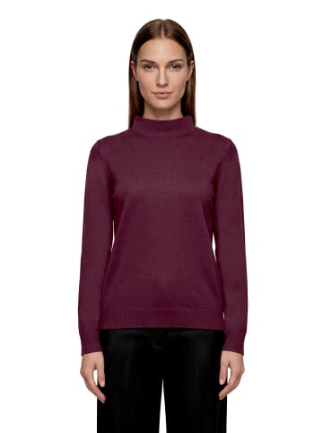 Betty Barclay Basic-Strickpullover mit Stehkragen in Maroon Banner