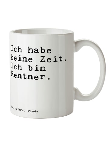 Mr. & Mrs. Panda Tasse Ich habe keine Zeit.... mit Spruch in Weiß