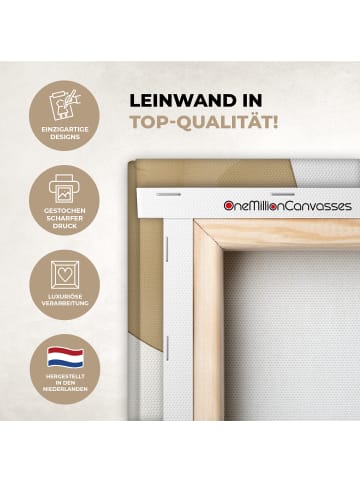 MuchoWow Leinwand Bilder Salbeigrün