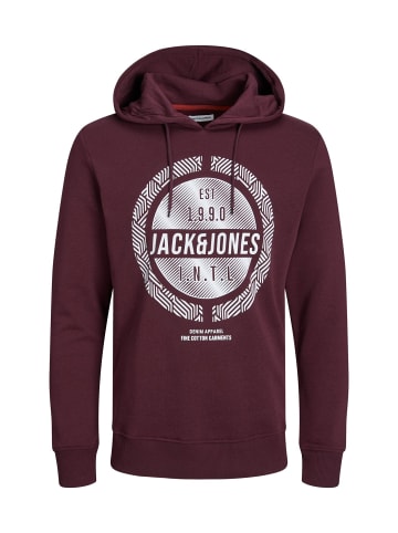 Jack & Jones Hoodie 'Stein' in dunkelrot