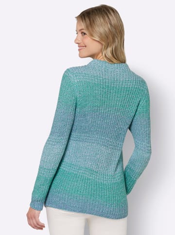 WITT WEIDEN Pullover in blaugrün-bleu-meliert