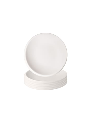 Villeroy & Boch 6er Set Brotteller NewMoon in ø 16 cm in weiß