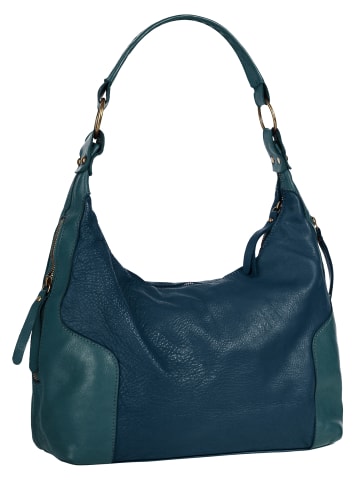 Samantha Look Shopper echt Leder in blau