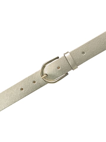 Tamaris Gürtel Leder platinum gold