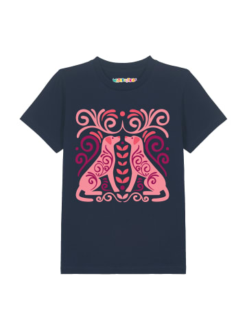 wat? Apparel T-Shirt Hundeliebe in Dunkelblau