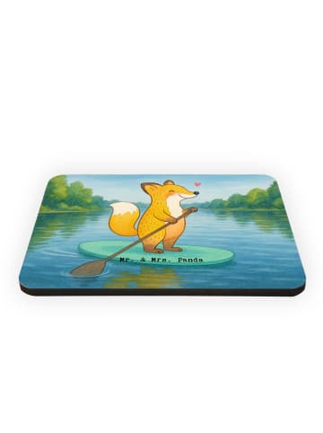 Mr. & Mrs. Panda Magnet Fuchs Stand Up Paddling Design ohne Spruch in Weiß