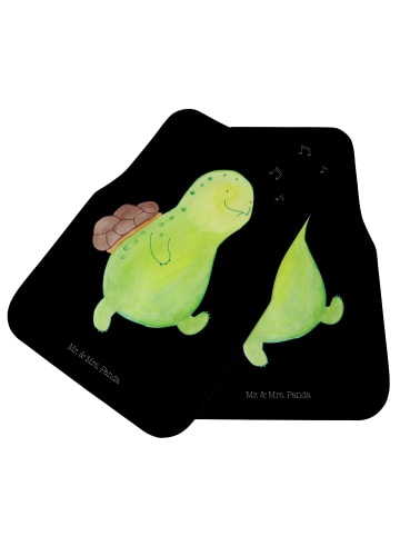 Mr. & Mrs. Panda Fußmatte Auto Schildkröte Pfeifen ohne Spruch in Schwarz