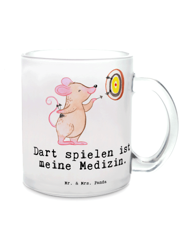 Mr. & Mrs. Panda Tasse Maus Dart spielen mit Spruch in Transparent