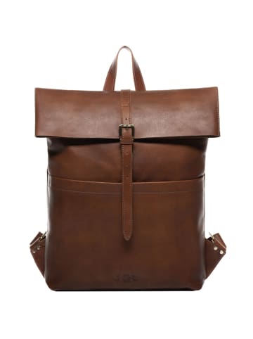 SID & VAIN Leder-Rucksack Leder Backpack Herren CLAY in braun