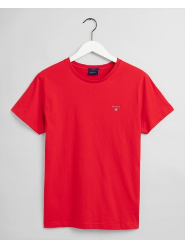 Gant Kurzarm-T-Shirt in Rot