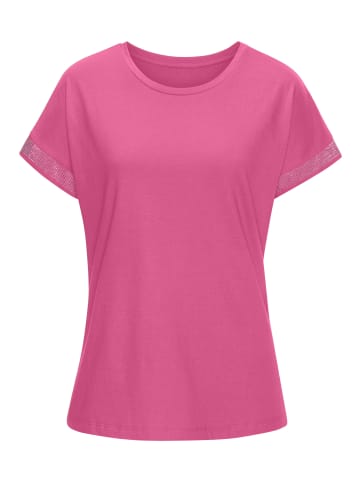 LASCANA Kurzarmshirt in pink