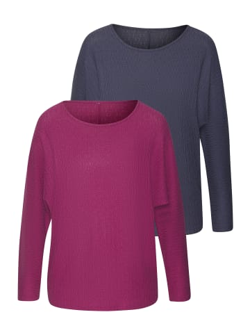 Vivance Langarmshirt in beere, blau
