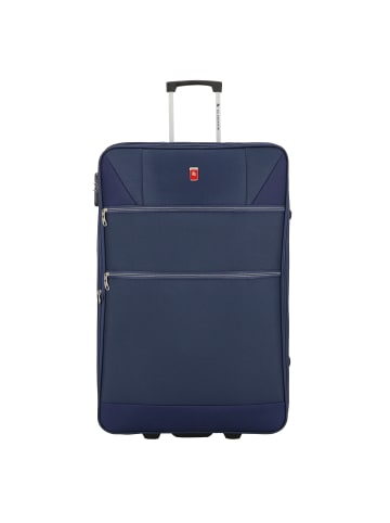 Gladiator 2100 2 Rollen Trolley 72 cm mit Dehnfalte in blue