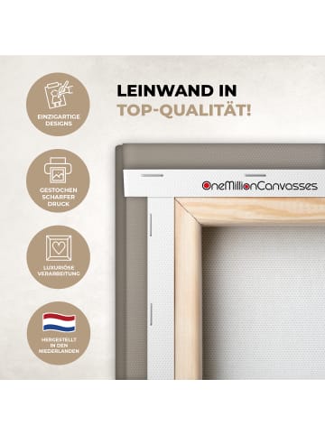 OnlyWow Leinwand Bilder Federn