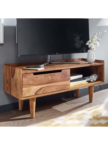 KADIMA DESIGN TV-Schrank aus Massivholz, für bis zu 50-Zoll-Fernseher