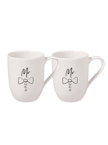 Villeroy & Boch Mr and Mr Set 2tlg. Statement in weiß