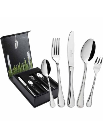 Picard & Wielpütz 30er Set Tafelbesteck inkl. Besteckbox Ligato in silber