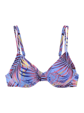 LASCANA Bügel-Bikini-Top in himmelblau bedruckt