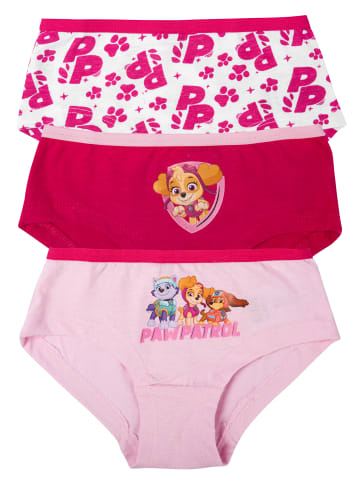 United Labels 3er Pack Paw Patrol Panty Unterhose Slip Unterwäsche in rosa