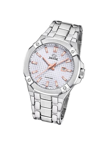 Jaguar Analog-Armbanduhr Jaguar Diplomatic silber groß (ca. 44mm)
