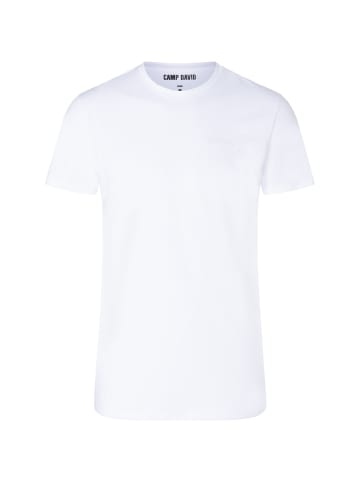 CAMP DAVID  T-Shirt 2er Pack underwear in Weiß