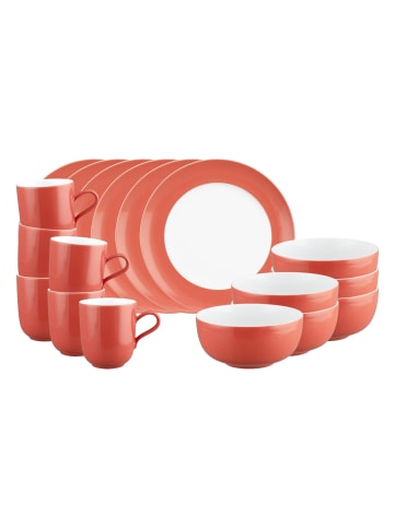 Seltmann Weiden 18er Set Frühstücks-Set Liberty Pure Colors in Flamingo Red