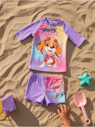 Paw Patrol Paw Patrol Schwimmset UV-Schutz 30 Happy Days Badeanzug Zweiteiler in lila