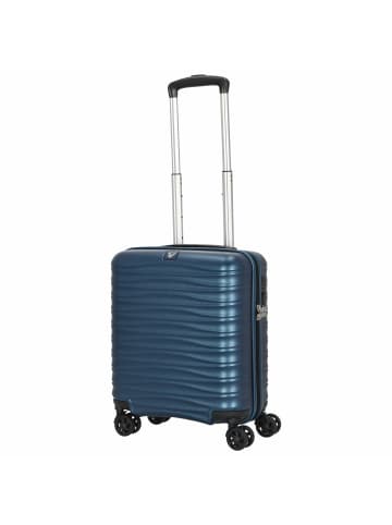 Roncato Wave - 4-Rollen-Kabinentrolley 45 cm (Easyjet Handgepäck) (rosso scuro) in denim