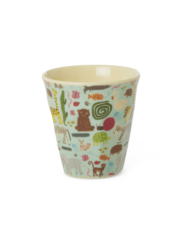 Rice Kleinerbecher aus Melamin Wildlife in mint