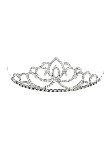 Katara „Prinzessin“ Strass Diadem und Haarspange in silber